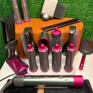 Dyson Airwrap, Corrale Lot W/ Styler Display Stand, Brush And Acc.